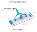 Limpia Barre Fondo De Aluminio 35 Cm Cepillo Pileta Piscina