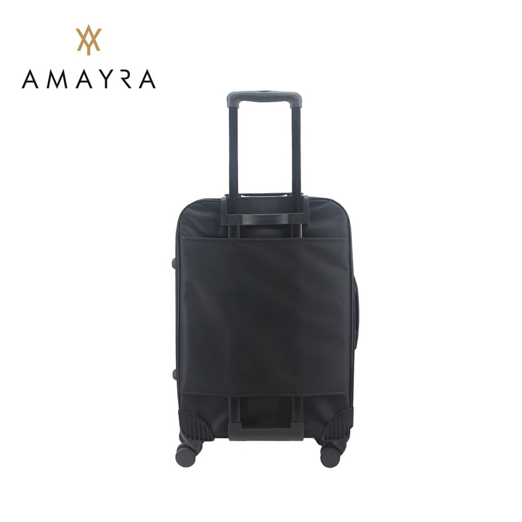 VALIJA AMAYRA 20&quot; 67.8007N NEGRA 4 RUEDAS 360