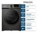 Lavarropas Philco 11 Kg Phlfa11c3agn Carga Frontal Dark Gray