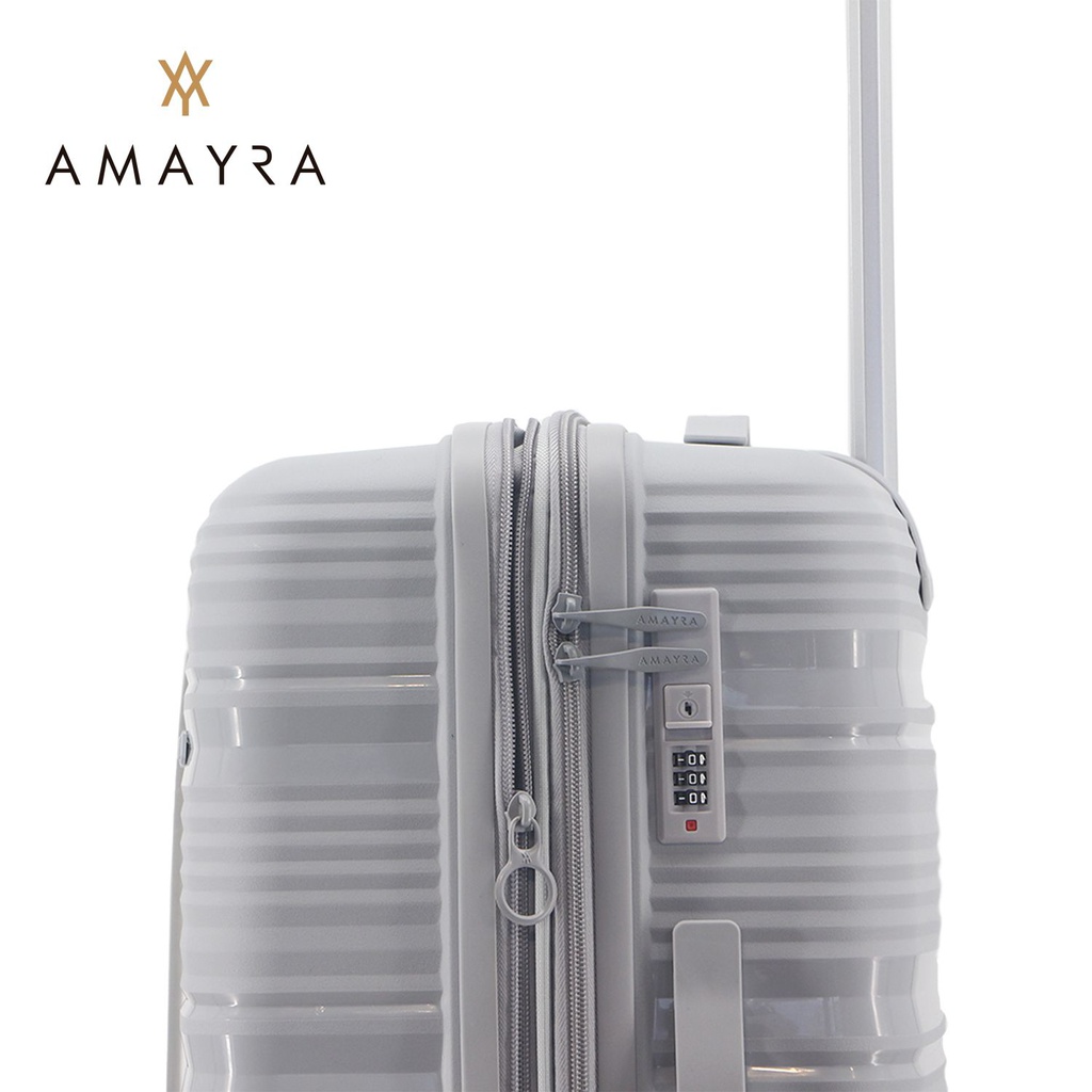 VALIJA AMAYRA 20" 67.8014G PP GRIS 4 RUEDAS