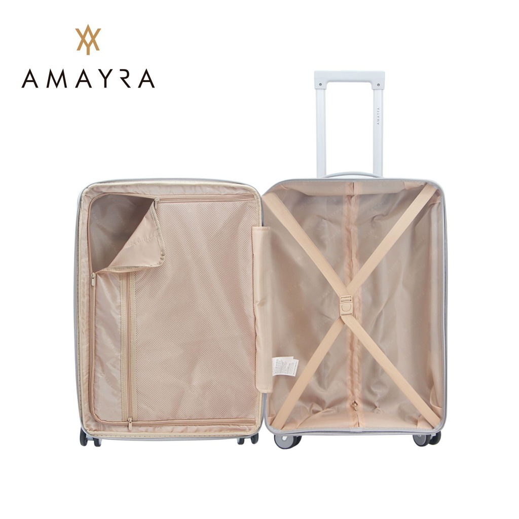 VALIJA AMAYRA 24&quot; 67.8014G PP GRIS 4 RUEDAS 360
