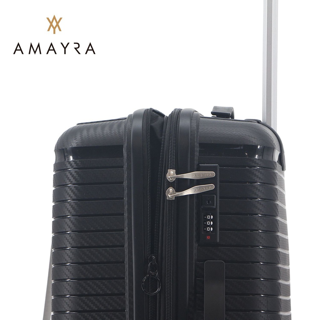 VALIJA AMAYRA 24" 67.8015N PP NEGRA 4 RUEDAS