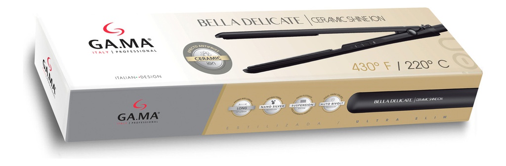Planchita De Pelo Gama Bella Delicate Ceramic Shine Ion 220c
