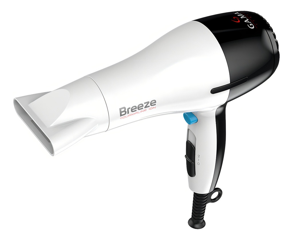 Gama Secador De Cabello Breeze Tourmaline Ion Blanco