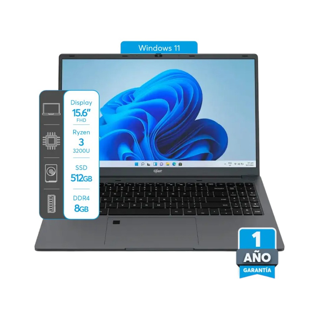 NOTEBOOK GFAST N 320R 15.6&quot; R3 8GB WIN11