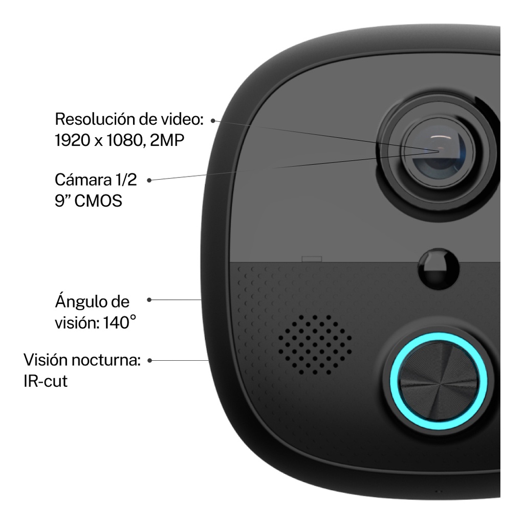 Portero Con Timbre Wifi X-view Smart Inalambrico Camara