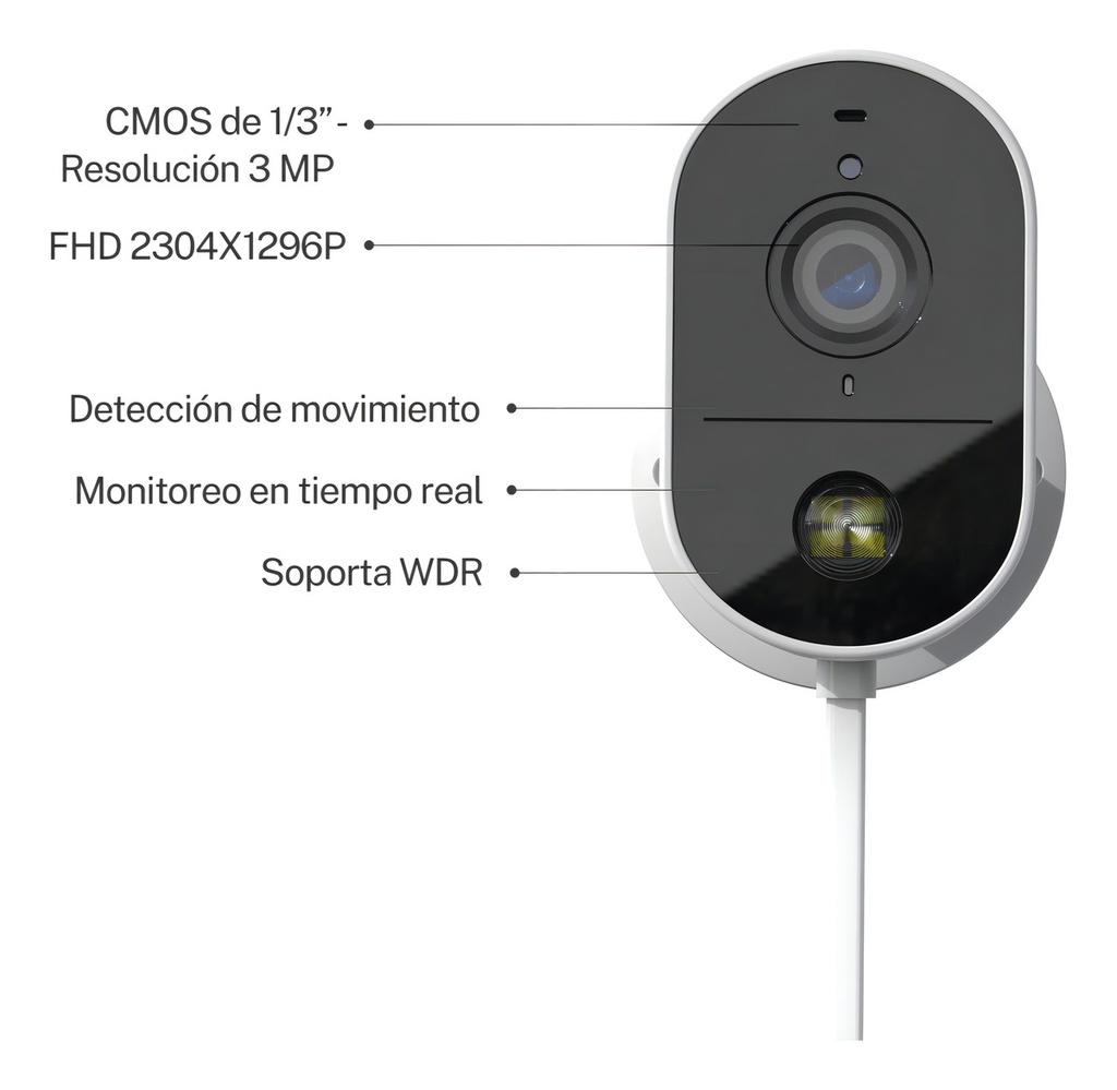 Cámara De Seguridad Wifi X-view Exterior Audio 3mp Ip65