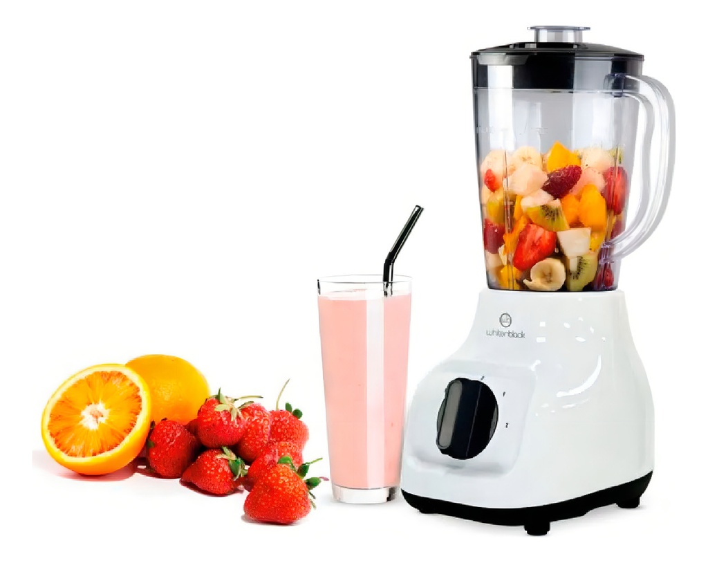Licuadora Liliana Whitenblack Albw10 1 Lt 2 Vel Blanco 350w