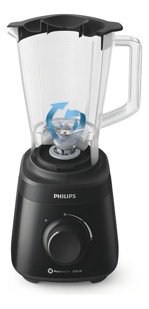 Licuadora Philips Hr2127/90 2 Litros Jarra De Plástico Negra