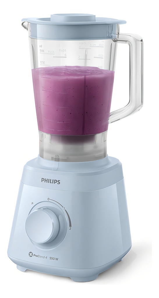 Licuadora Philips Hr2129 2l Jarra De Plástico Celeste 550w Celeste