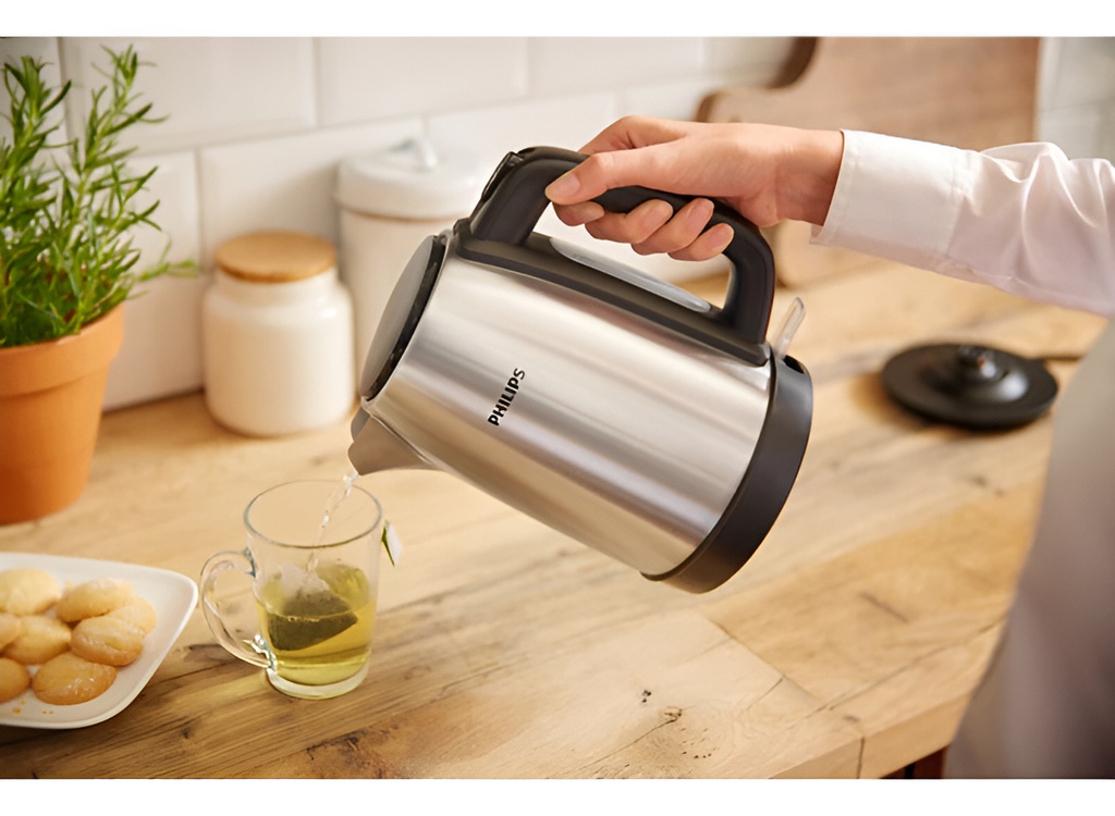 Pava Eléctrica Philips Hd9350/90 1.7l Acero Inox Apagado Aut