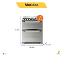 Cocina Electrolux 76dxr Doble Horno Acero Inoxidable Visor