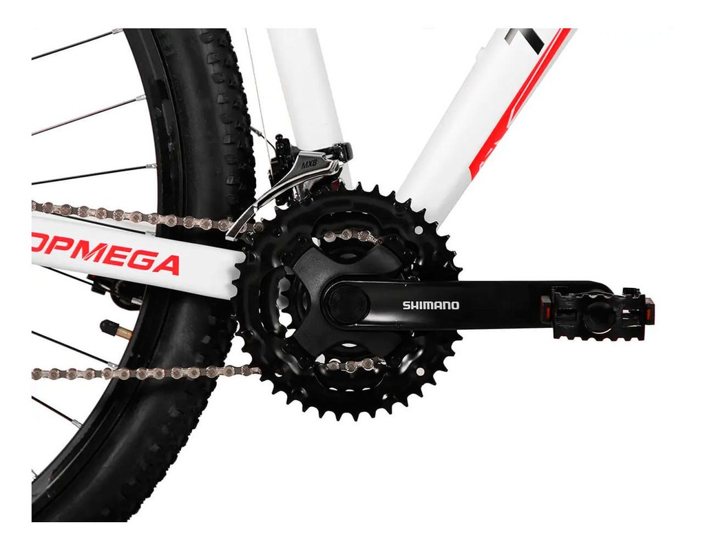 BICICLETA TOPMEGA THOR LITE R29 24V BLANCO/NEGRO/ROJO "M"