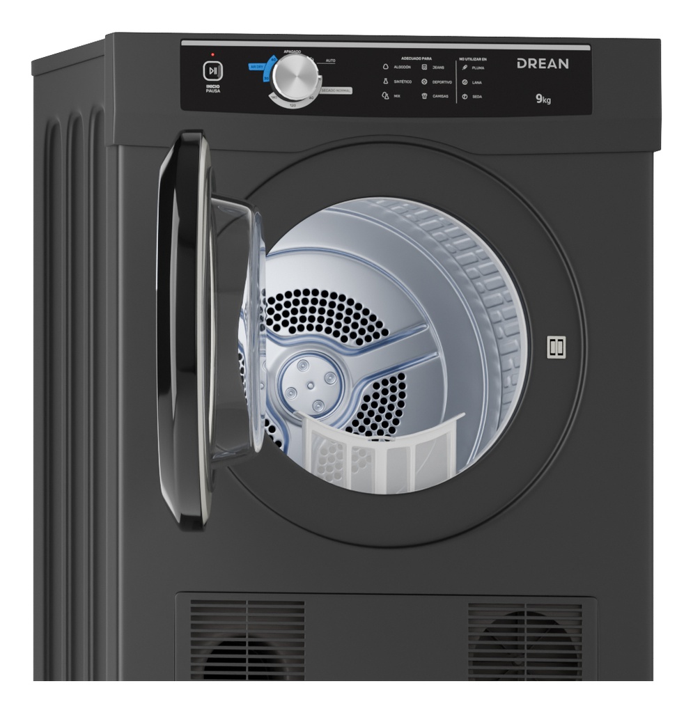 Secarropas Por Calor 9 Kg Gris Drean Sed090vgcl0