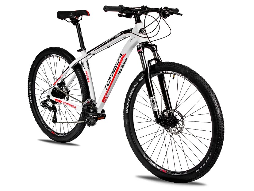 BICICLETA TOPMEGA THOR MTB  R29 24V BLANCO/NEGRO/ROJO L 1006075