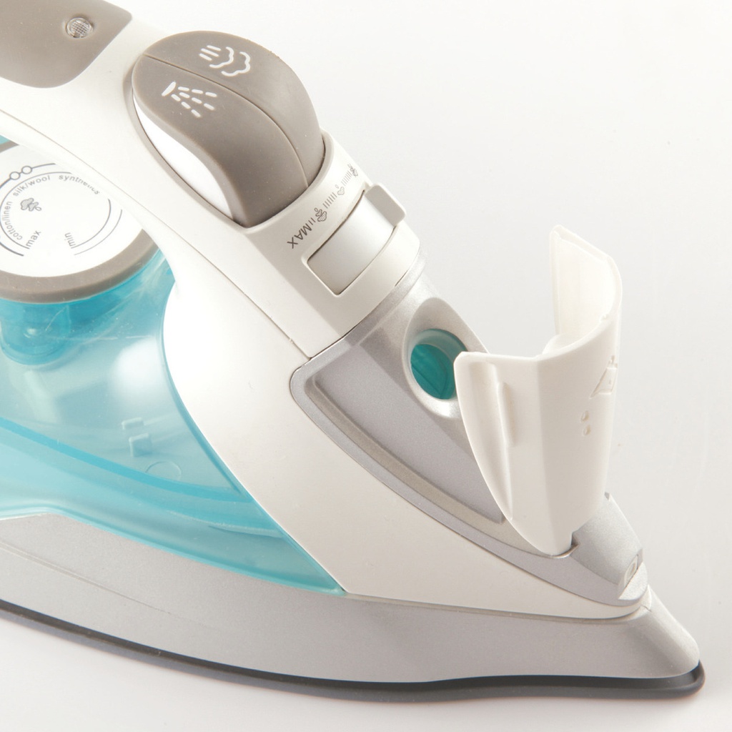 Plancha A Vapor Peabody Pe-pv31 2000w Blanco/turquesa