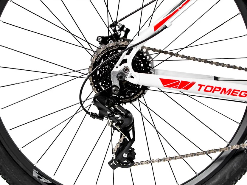 BICICLETA TOPMEGA THOR MTB  R29 24V BLANCO/NEGRO/ROJO L 1006075