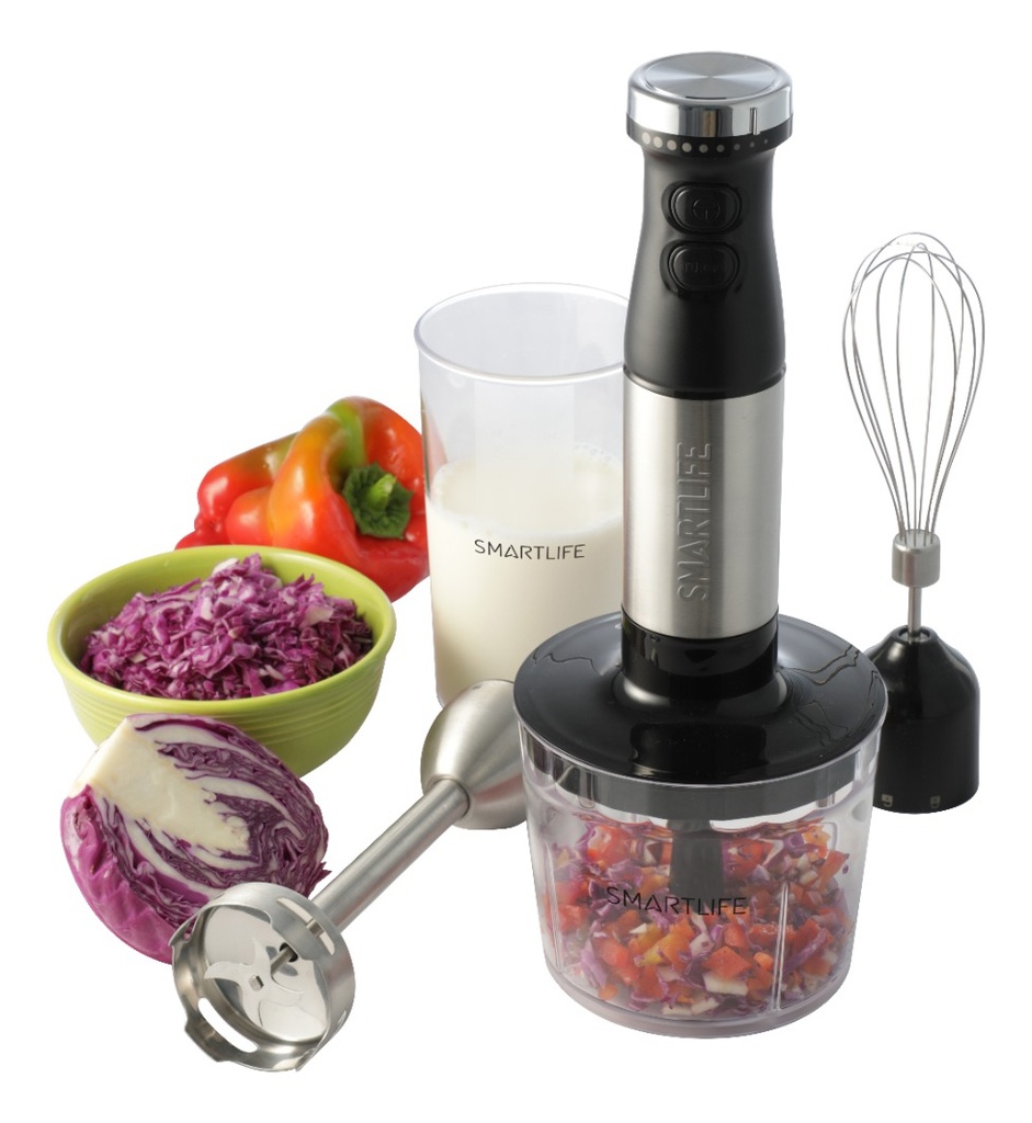 Licuadora De Mano Smartlife Sm5010fpn 800w Acero Inoxidable Acero Inoxidable/negro