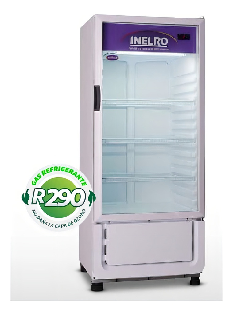 Exhibidora Vertical Inelro Mt 12 310 L 1 Puerta Blanca 295w Blanco