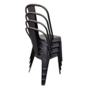 SILLA TOLIX POLIPROPILENO NEGRA