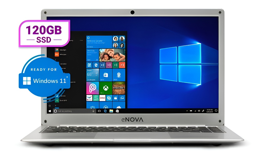 Notebook Enova 14 Celeron N4020 Ram 4gb Ssd 128gb Gris