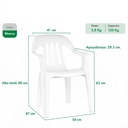 SILLON GARDEN LIFE PASADENA BLANCO 15263 F860000
