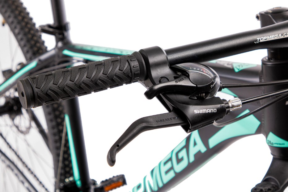 BICICLETA TOPMEGA SUNSHINE R29 21V NEGRO/CELESTE "M"
