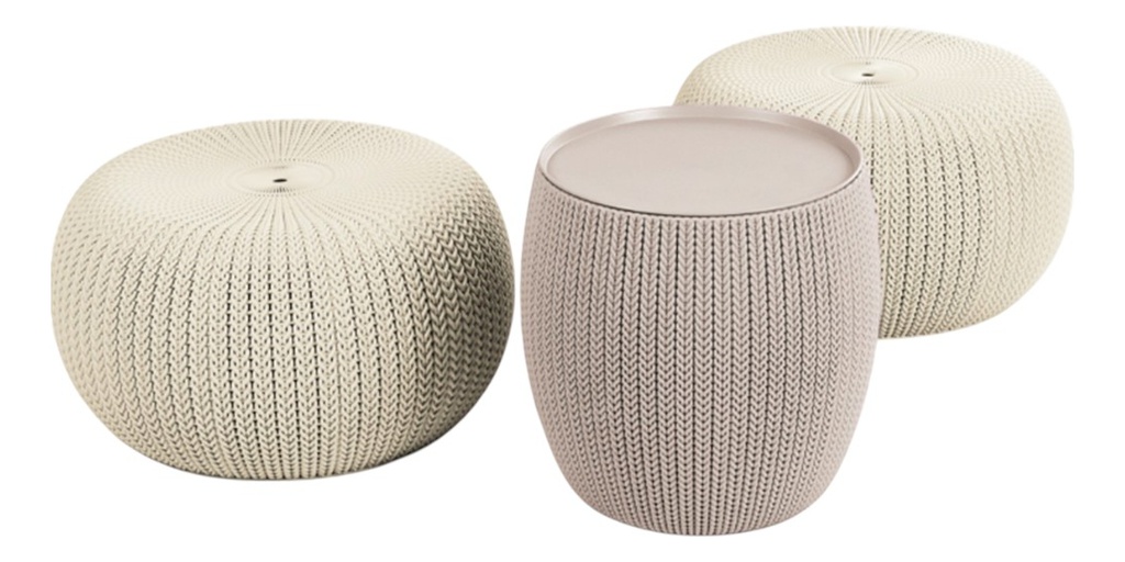 Set Muebles De Jardín Keter Cozy Urban Set V2  Camel Beige