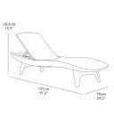 SET 2 REPOSERAS KETER PACIFIC MARRON