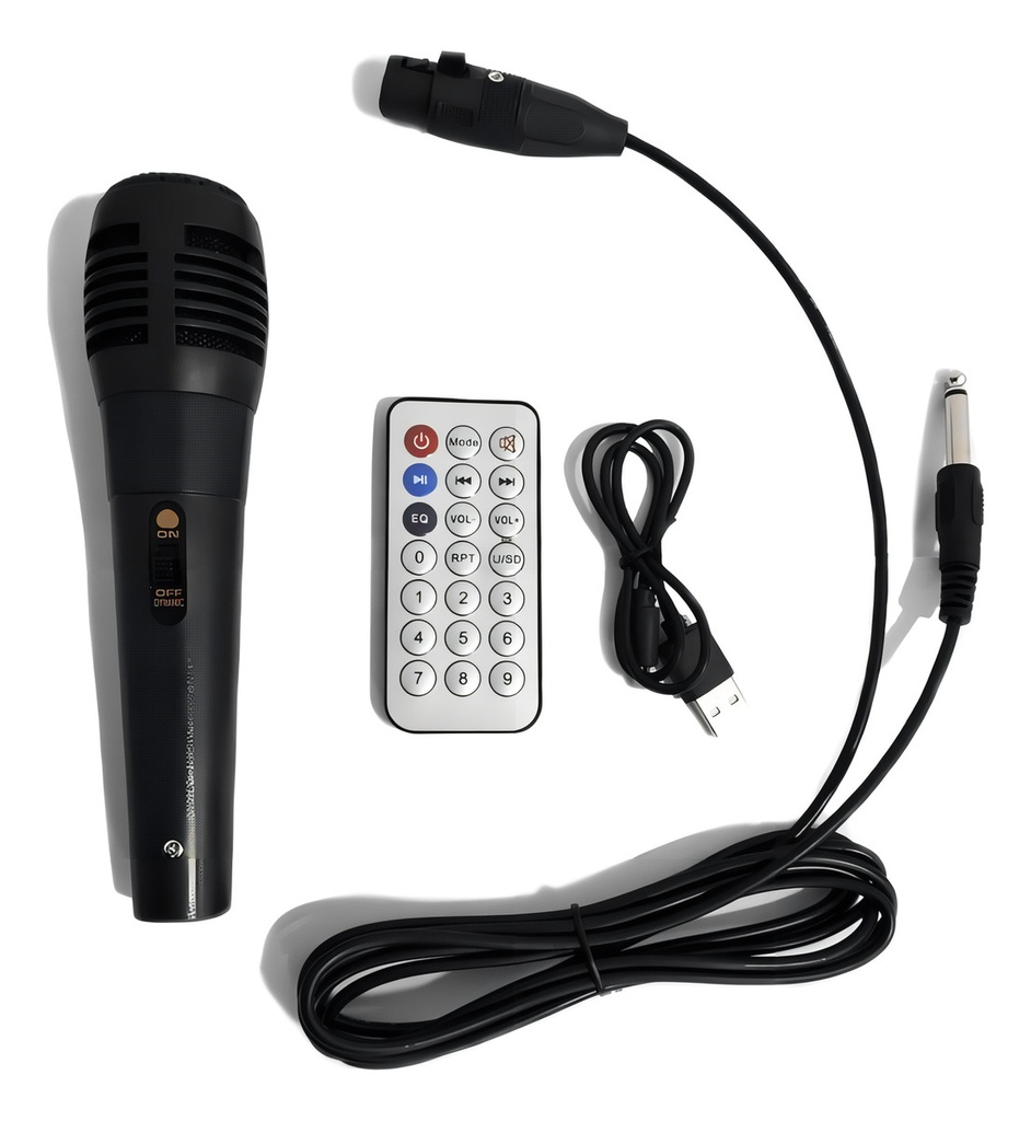 Parlante Kanji Harrison Mamma Inalambrico 1200w Luz Led Negro