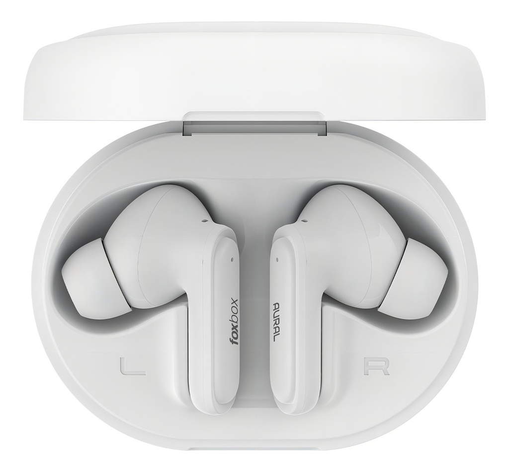 Auriculares Inalámbricos Foxbox Tws Aural Color Blanco