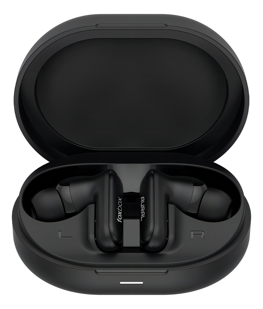 Auriculares Inalámbricos Foxbox Tws Boost Aural Color Negro