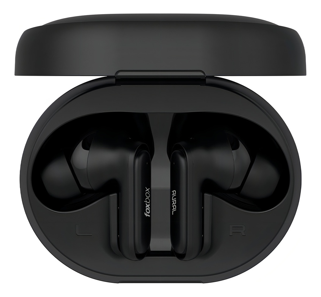 Auriculares Inalámbricos Foxbox Tws Boost Aural Color Negro