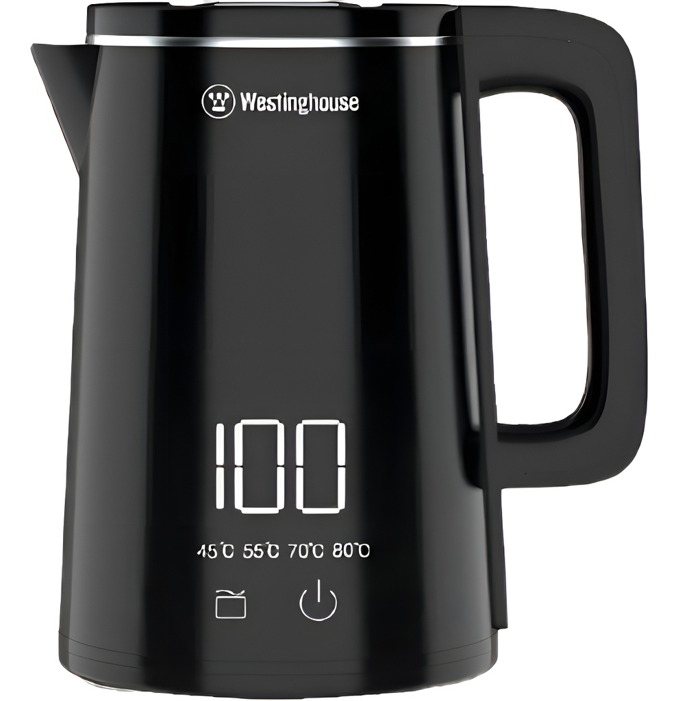 Pava Eléctrica Digital Westinghouse Wh-pe15006m 1.8l Negra Negro