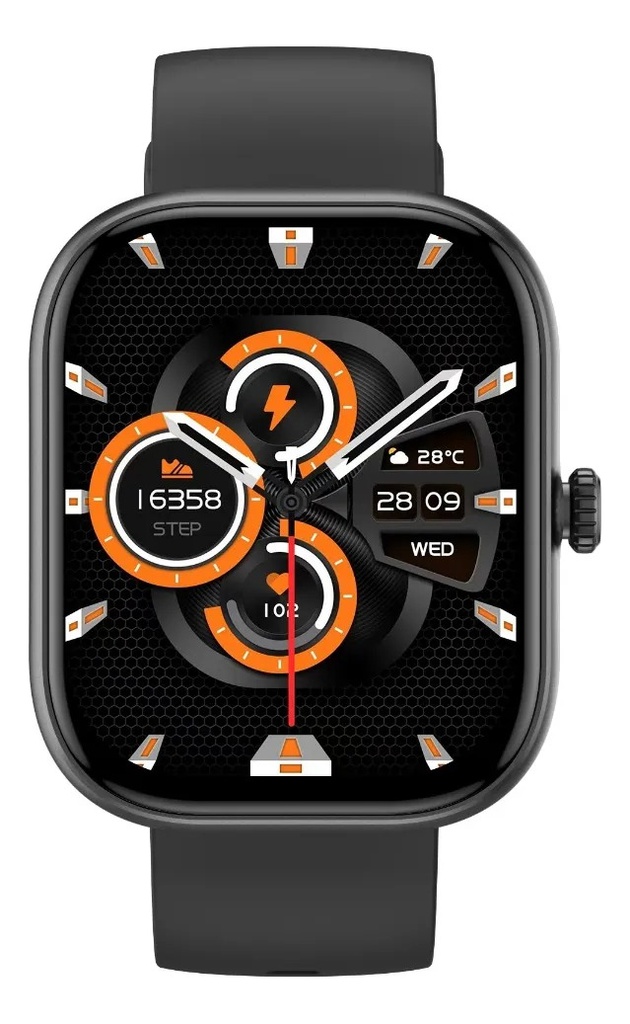 Reloj Smartwatch Foxbox Neutron 3 Negro Fbx-nt3bx-200 Plateado