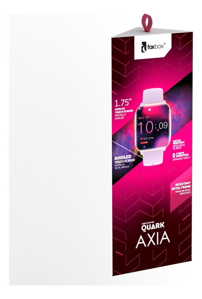 Reloj Smartwatch Foxbox Axia Caja Negro Malla Negro