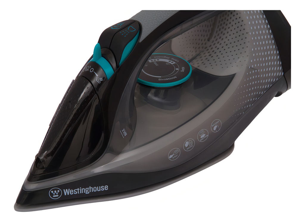 Plancha A Vapor Westinghouse Pl2201 Base De Ceramica 2200w Negro