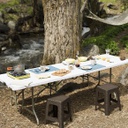 MESA PLEGABLE JUST HOME COLLECTION HY-Z244A 244CM