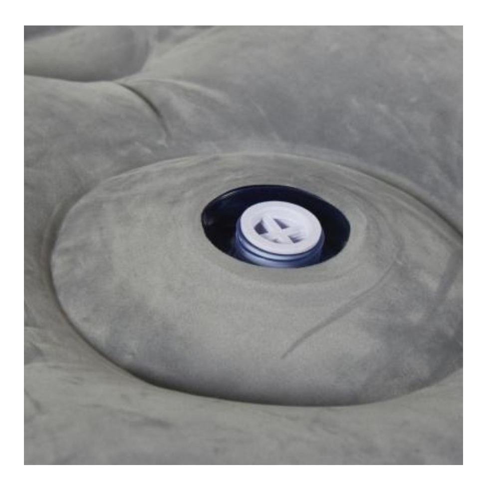 Colchon Inflable Doble Klimber 2 Plazas Inflador Incorporado Gris