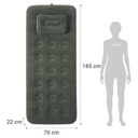 SET COLCHON INFLABLE KLIMBER 14719 + BOMBA + 2 ALMOHADAS