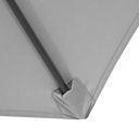 SOMBRILLA JUST HOME COLLECTION HDP-275 GRIS 270CM