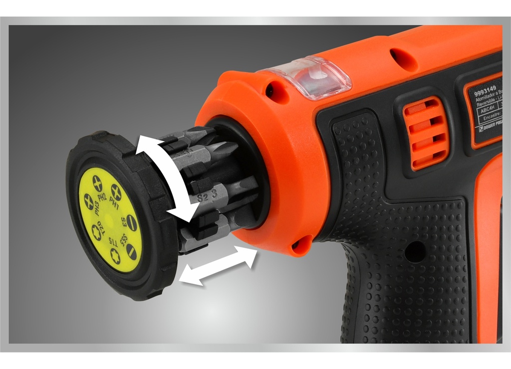 Atornillador Bateria Ion Litio 3.6 V Dowen Pagio 9993149 Naranja 50 Hz