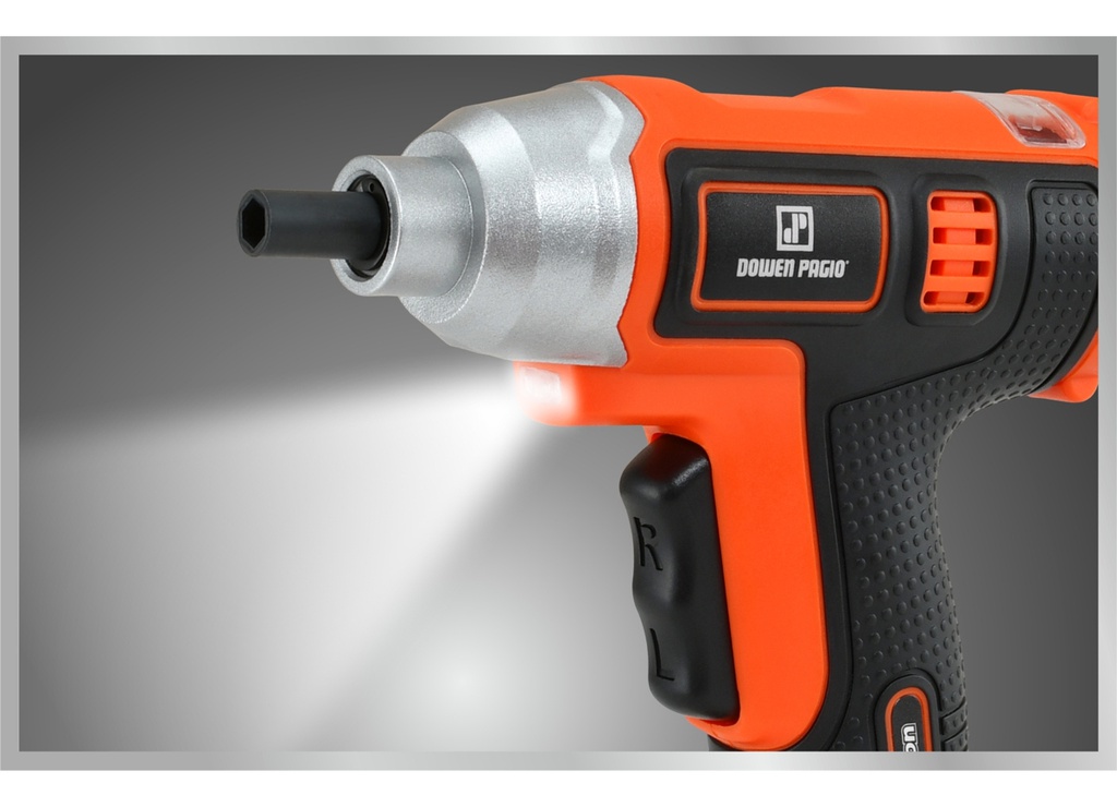 Atornillador Bateria Ion Litio 3.6 V Dowen Pagio 9993149 Naranja 50 Hz