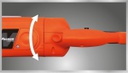 Amoladora Angular Dowen Pagio 230mm 2300w Magnum Naranja 50 Hz