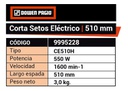 Cortacerco Eléctrico 510 Mm 550 W Dowen Pagio 9995228 Naranja