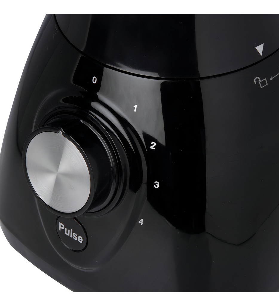 Licuadora Kanji Home 1,5l Jarra De Vidrio 4 Vel. Pica Hielo Negro