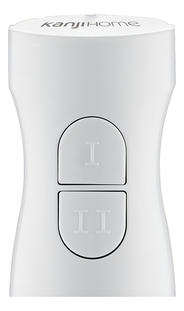 Minipimer Mixer Kanji 2 Velocidades Cuchilla Acero Inox Blanco