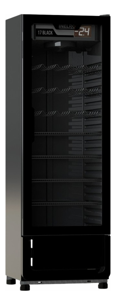 Heladera Exhibidora Vertical Inelro Mt17 Ng Black 428lts Negro