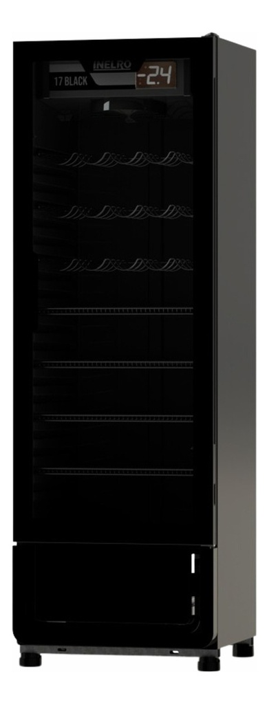 Heladera Exhibidora Vertical Inelro Mt17 Ng Black 428lts Negro