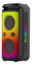 Torre De Sonido Noblex Mnx1800 9800w Karaoke Doble Woofer Negro